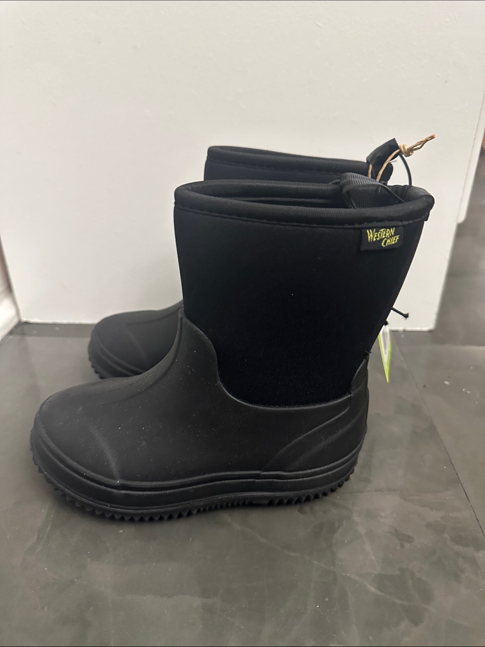 Western Chief Black Kids Rain & Snow Boots
